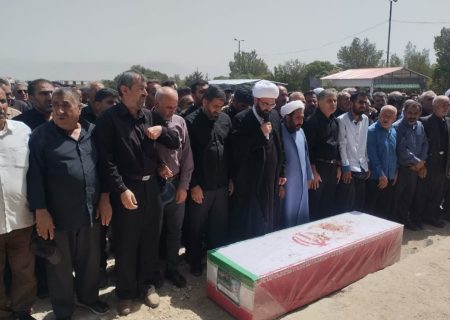 تشییع پیکر شهید احسان ماهور بختیاری در دورود